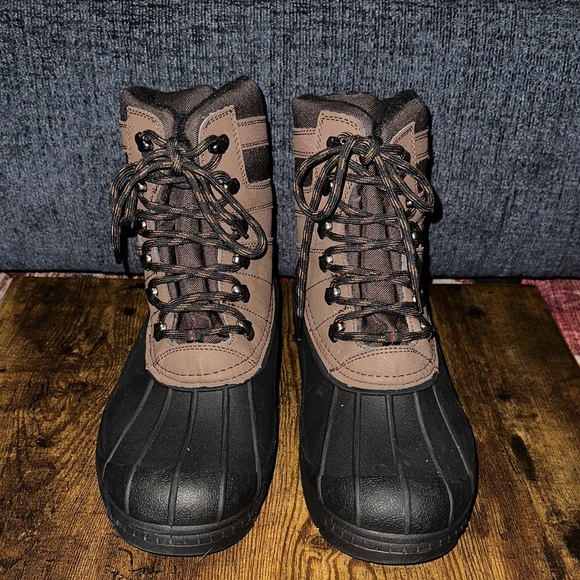 Eddie Bauer Men\'s RyanPeak Insulated Lace Up Duck Boots - size 10 NWT main image 13